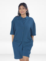 Women Solid Color Co-Ord Set| Short Sleeve