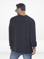 Men's Relaxed-Fit full-Sleeve Casual Shirt | BLACK