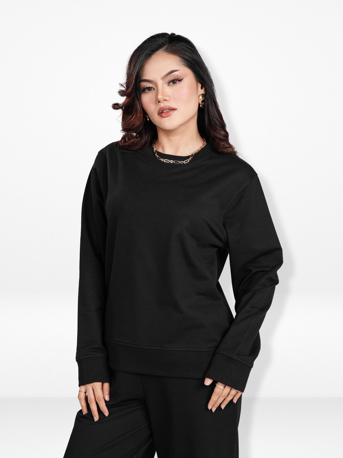 Women’s Long Sleeve Solid Sweatshirt – Casual Comfortable Pullover | Simple Everyday Style Top (Copy) (Copy)
