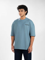 Men’s Oversized Drop Shoulder Graphic T-Shirt – Short Sleeve Crew Neck Tee | Casual Streetwear Top with Front & Back Print