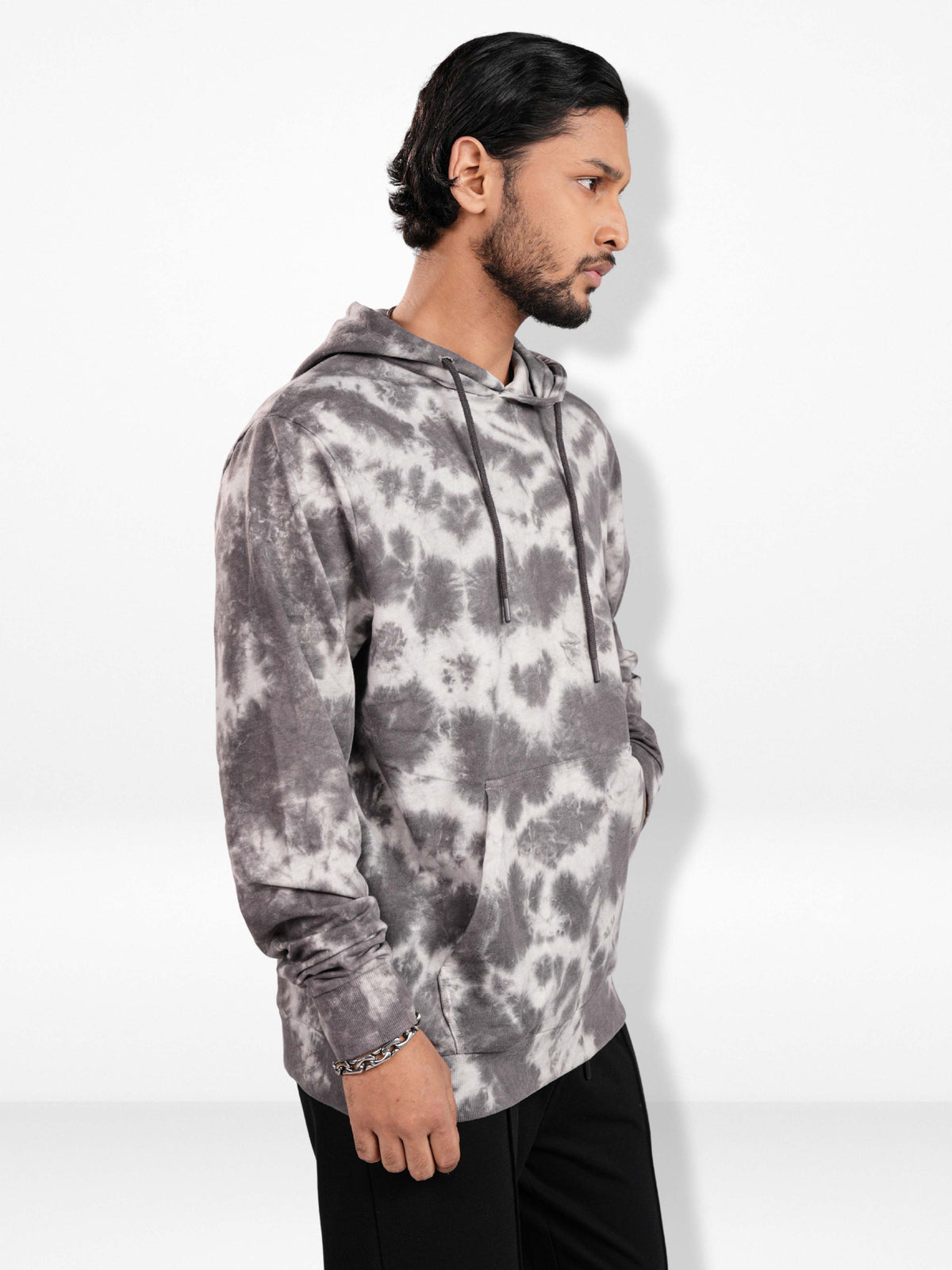 Men’s Tie-Dye Hooded– Premium Cotton Blend Pullover | Stylish Long Sleeve Hoodie, Trendy Casual Streetwear