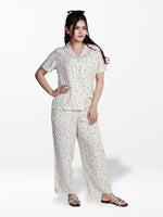 Women’s Short Sleeve Viscose Sleepwear Set – Notch Collar 2 Piece Pajama Outfit | Comfy Nightwear, Soft Summer Lounge Set for Women