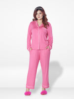Women Printed Night Suit Set of Shirt & Pyjama, Night wear Dress | Long Sleeve