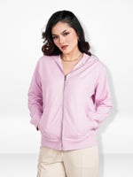 Women’s Full Zip Hoodie – Solid Color Hooded|Casual Zip-Up Hoodies for Everyday Wear