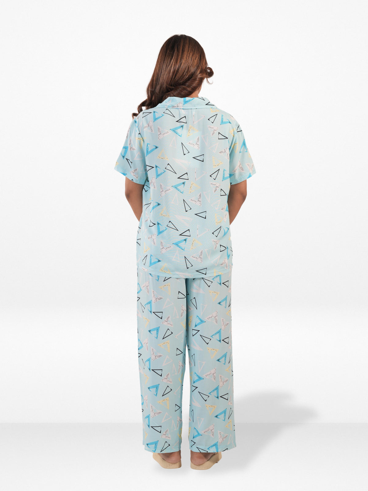 Women’s Printed Night Suit Set – Shirt & Pyjama | Soft Nightwear Dress, 2 Piece Sleepwear for Women, Comfortable Loungewear