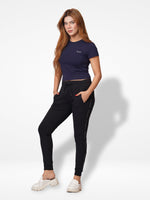 Women Crew Neck Crop Top