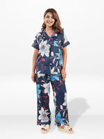 Women's All Over Printed PJ Set – 2 Piece Sleepwear Set | Soft Breathable Nightwear for Women