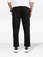 Men’s Cargo Jogger Pants – Straight Fit with Drawstring Waist | Casual Lounge Trousers with Modern Panel Detail