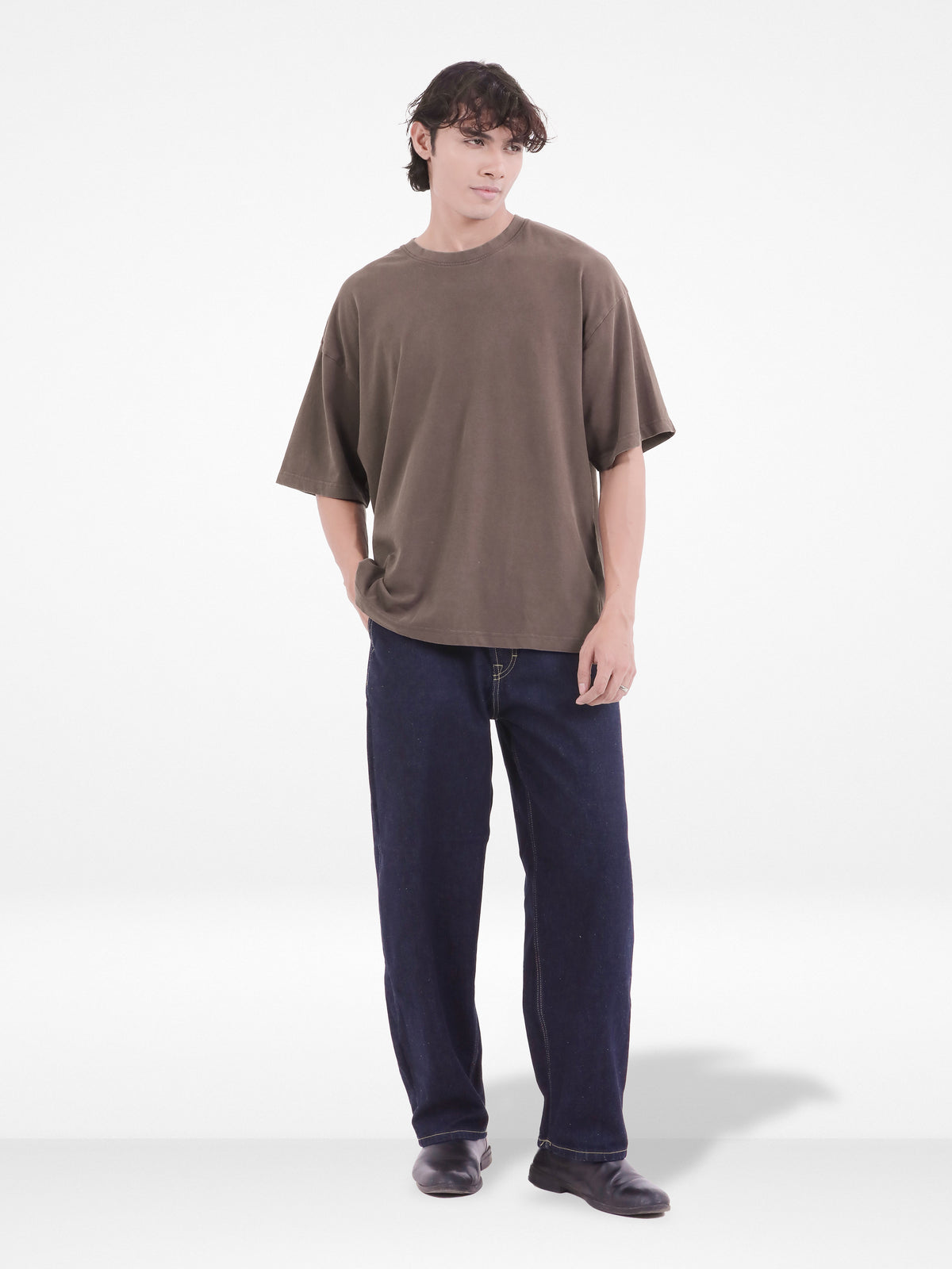 Men’s Drop Shoulder T-Shirt – Classic Solid Short Sleeve Tee, Soft Cotton Blend Comfortable Casual Wear