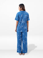 Women’s Printed Night Suit Set – Shirt & Pyjama | Soft Nightwear Dress, 2 Piece Sleepwear for Women, Comfortable Loungewear
