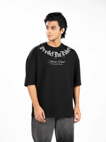 Men's Oversized Drop Shoulder Graphic T-Shirt – Front & Back Printed
