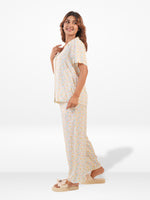 Women’s Printed Night Suit Set – Shirt & Pyjama | Soft Nightwear Dress, 2 Piece Sleepwear for Women, Comfortable Loungewear