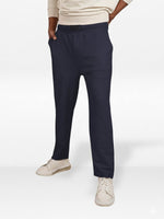 Men’s Straight Fit Joggers – Drawstring Waist Trousers | Casual Lounge Pants with Panel Design,