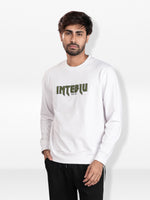 Men’s inteblu Graphic Crew Neck Sweatshirt –Long Sleeve | Casual Everyday Comfort Wear