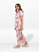 Women's All Over Printed PJ Set – 2 Piece Sleepwear Set | Soft Breathable Nightwear for Women