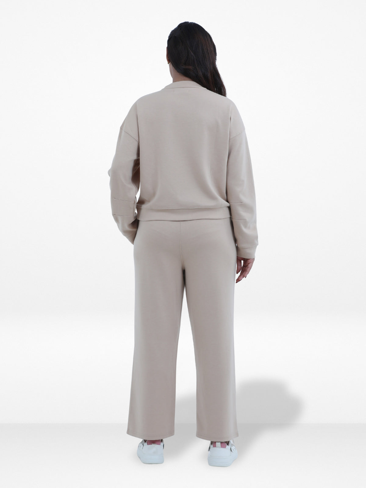 Women’s Two-Piece Sweatshirt Set – Long Sleeve Top & Jogger Pants, Comfortable & Stylish Lounge Wear