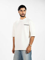 Men’s Oversized Drop Shoulder Graphic T-Shirt – Short Sleeve Crew Neck Tee | Casual Streetwear Top with Front & Back Print