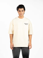 Men’s Oversized Drop Shoulder Graphic T-Shirt – Short Sleeve Crew Neck Tee |Top with Front & Back Print