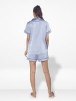 Women's Satin Notch collar Short Sleepwear Set |Satin Fabric