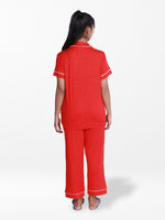 Women’s Printed Night Suit Set – Shirt & Pyjama | Soft Nightwear Dress, 2 Piece Sleepwear for Women, Comfortable Loungewear