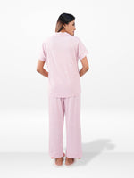 Women’s Printed Night Suit Set – Shirt & Pyjama | Soft Nightwear Dress, 2 Piece Sleepwear for Women, Comfortable Loungewear