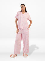 Women's All Over Printed PJ Set – 2 Piece Sleepwear Set | Soft Breathable Nightwear for Women