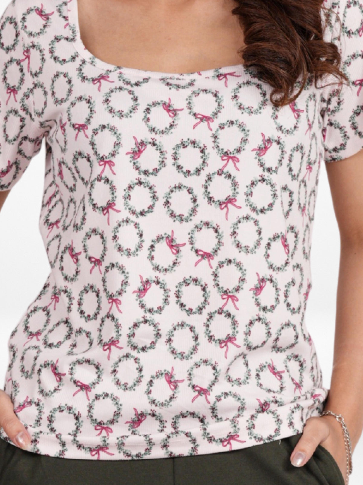 Women’s Regular Fit Crew Neck Tee Shirt – Short Sleeve All Over Print T-Shirt | Soft & Comfortable