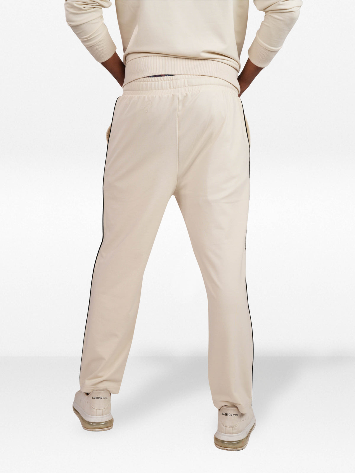 Men’s Straight Fit Joggers – Drawstring Waist Trousers | Casual Lounge Pants with Panel Design,