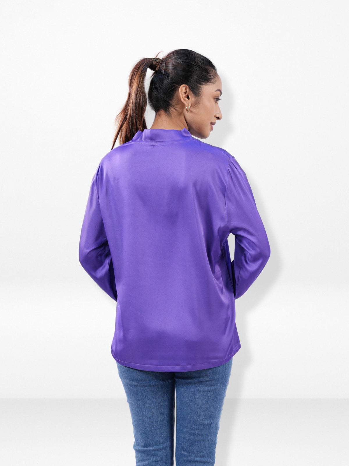 Women’s Satin Top – Soft Shiny | Fashionable Party & Everyday Wear