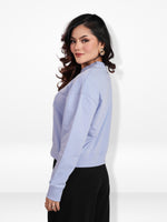 Women’s Long Sleeve Sweatshirt – Soft Cotton-Blend Pullover with Shanail Embroidery | Stylish Casual Top for Everyday Comfort