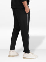 Men’s Straight Fit Joggers – Drawstring Waist Trousers | Casual Lounge Pants with Panel Design,