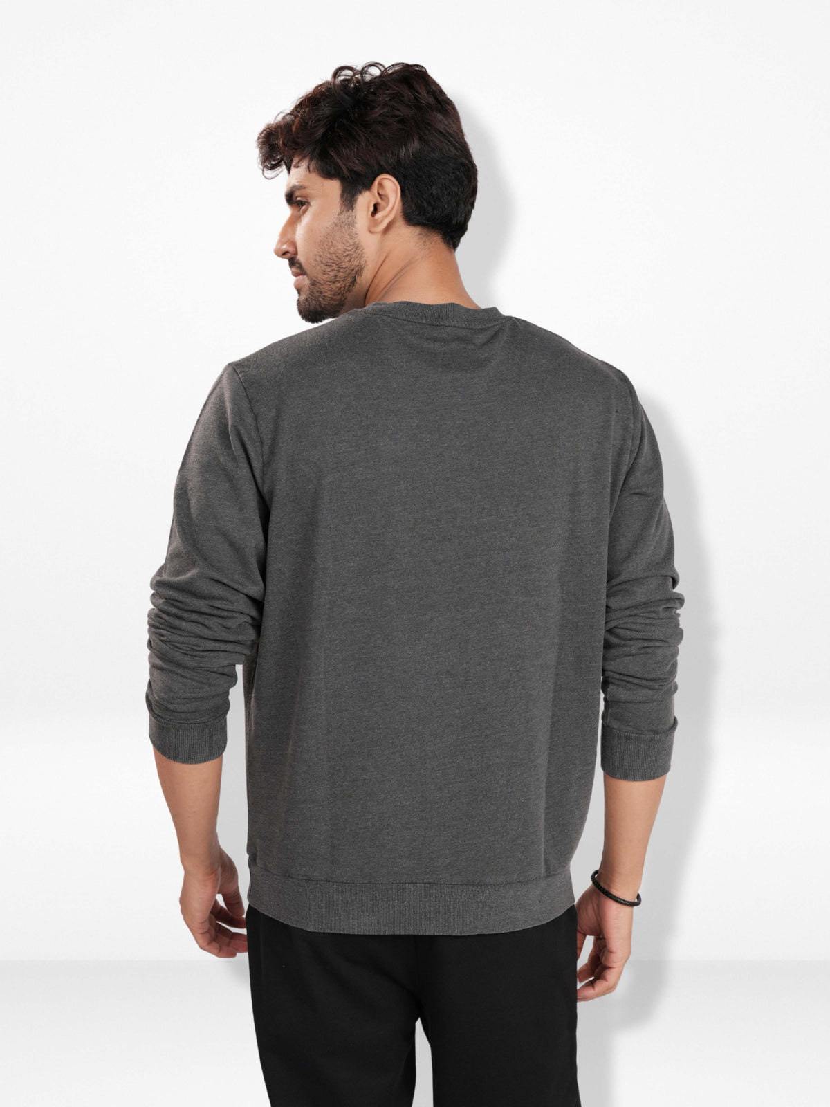 Men’s Graphic Crew Neck Sweatshirt – Soft Cotton Blend Long Sleeve Pullover | Casual Everyday Comfort Wear