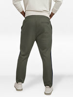 Men’s Straight Fit Joggers – Drawstring Waist Trousers | Casual Lounge Pants with Panel Design,