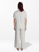 Women’s Short Sleeve Viscose Sleepwear Set – Notch Collar 2 Piece Pajama Outfit | Comfy Nightwear, Soft Summer Lounge Set for Women