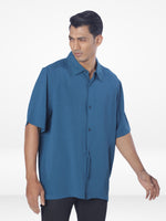 Men's Relaxed-Fit Half-Sleeve Casual Shirt| LT.GREEN