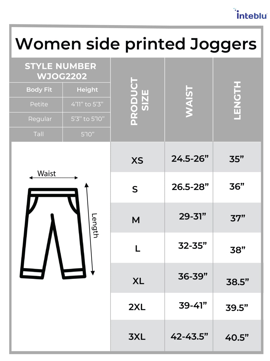 Women side printed Joggers.