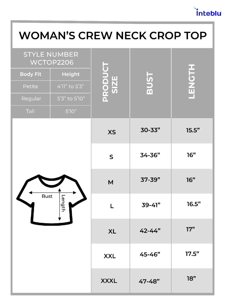 Women Crew Neck Crop Top