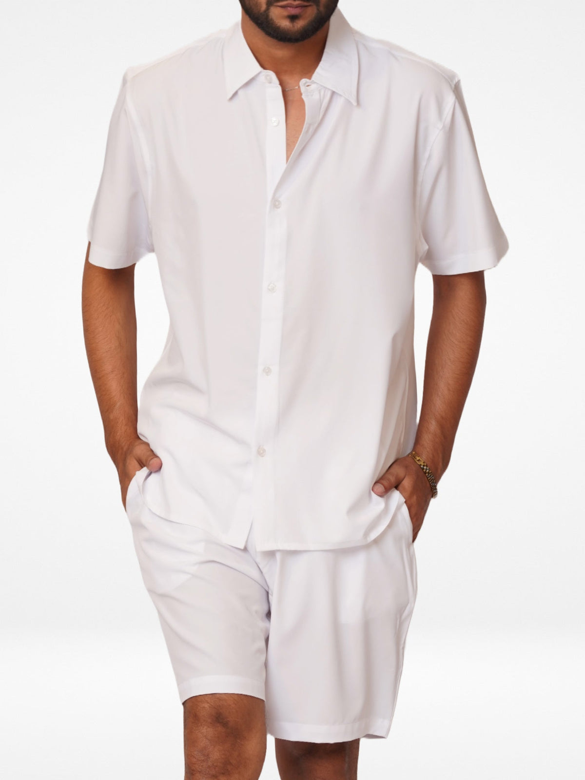 Men's 2pcs Co-ord Set - Shirt & Shorts