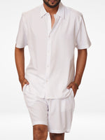 Men's 2pcs Co-ord Set - Shirt & Shorts