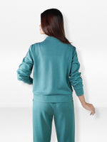 Women’s Zip-Through Jacket – High Collar, Regular Fit Long Sleeve Outerwear for Effortless Style & Comfort