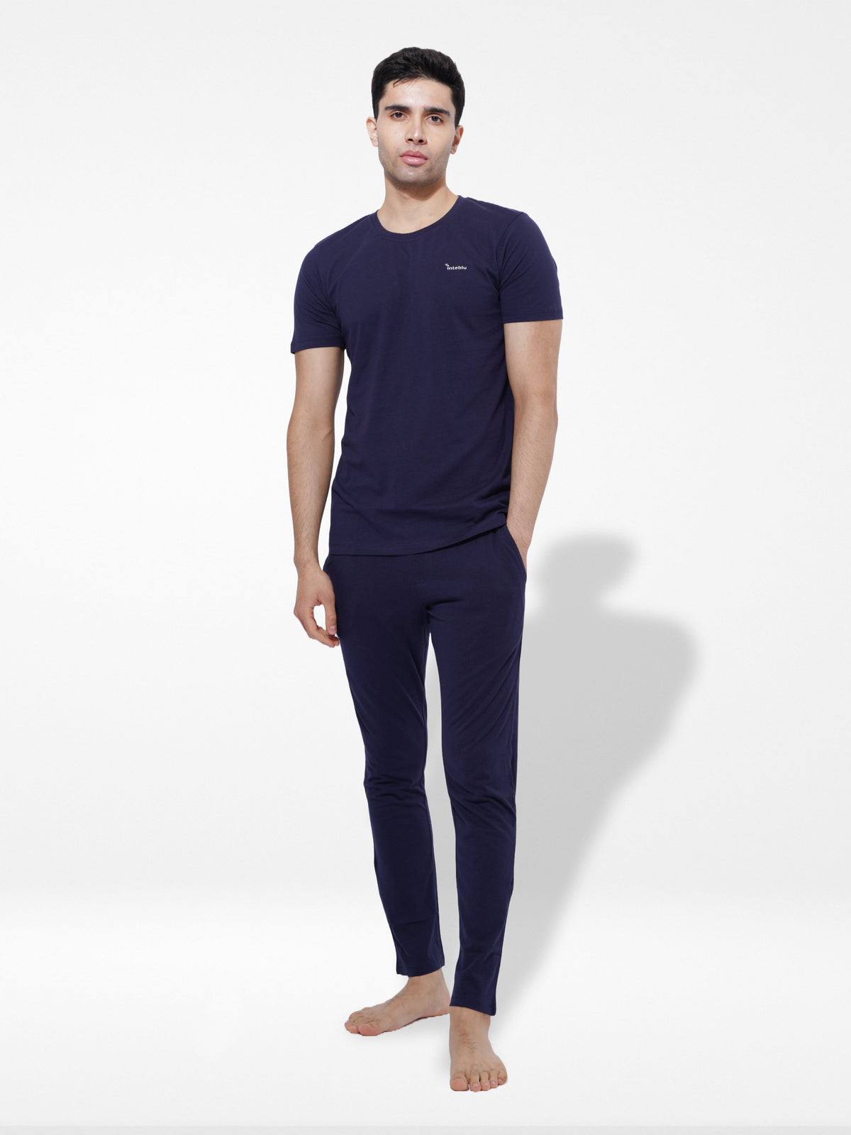Men's T-Shirt & Trouser Lounge Set BLue