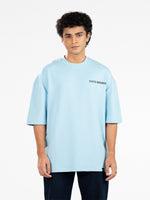 Men’s Oversized Drop Shoulder Graphic T-Shirt – Short Sleeve Crew Neck Tee | Casual Streetwear Top with Front & Back Print