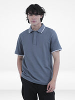 Men's Reguler-Fit Cotton Pique Polo Shirt100% Cotton Casual Top | Tipped Collar & Sleeves | Three-Button Placket | Smart Everyday Wear