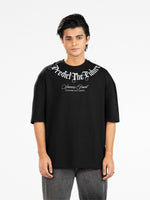 Men's Oversized Drop Shoulder Graphic T-Shirt – Front & Back Printed