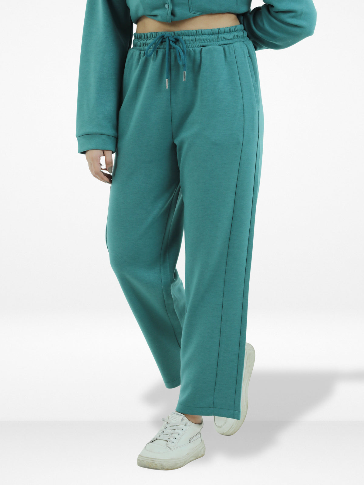 Women’s Baggy Wide Leg Sweatpants –Straight Pants ,Drawstring Waist, Two Side Pockets | Cozy Winter Lounge & Activewear