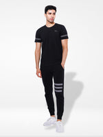 Men's T-Shirt & Trouser Lounge Set Black