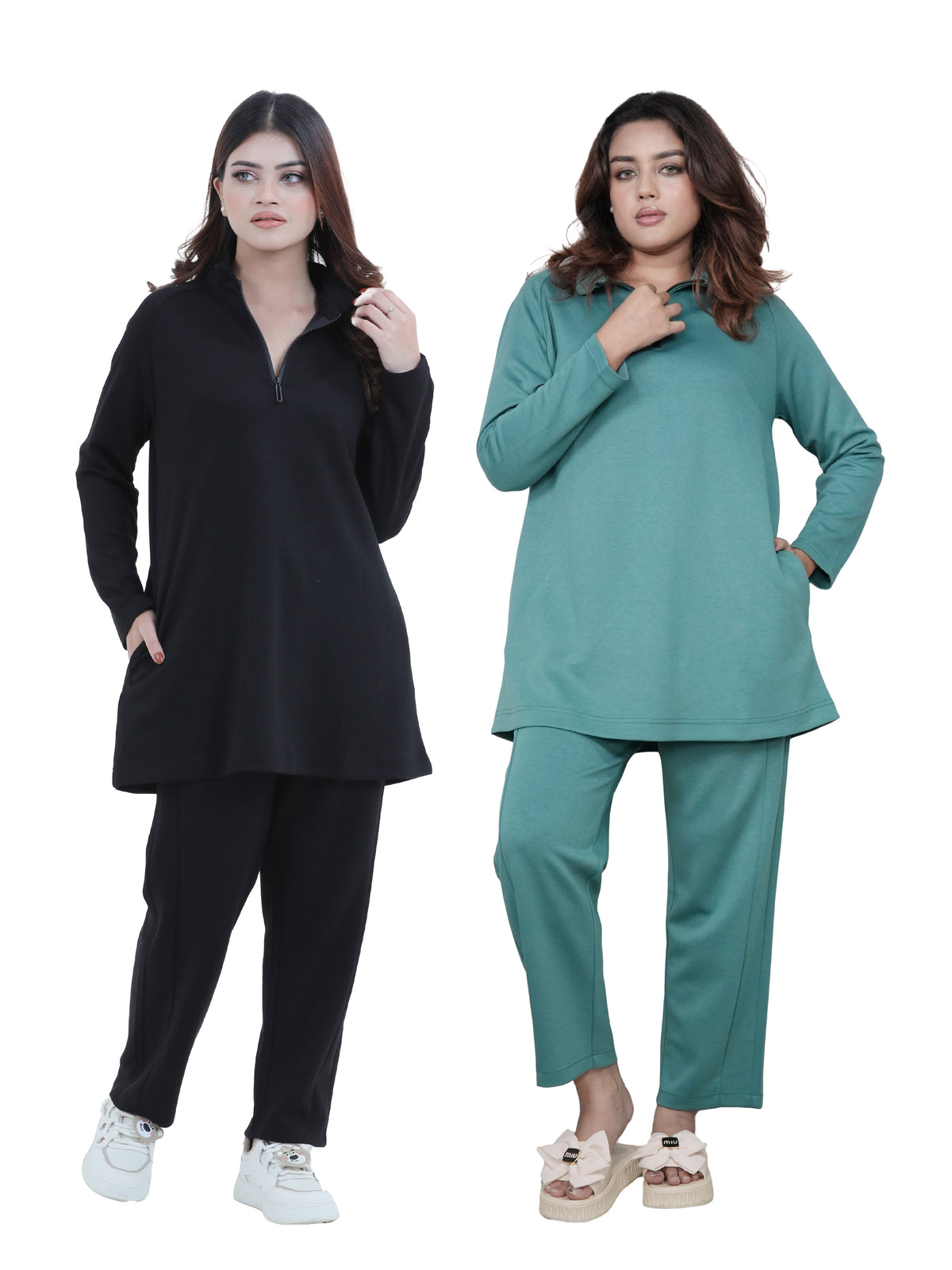 Women’s High Neck Half Zip Pullover Sweatshirt – Long Sleeve Top | Trendy Relaxed Fit , Hoodie for Casual & Athleisure Wear