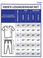 Men's AOP T-Shirt & Trouser Lounge Set Gey