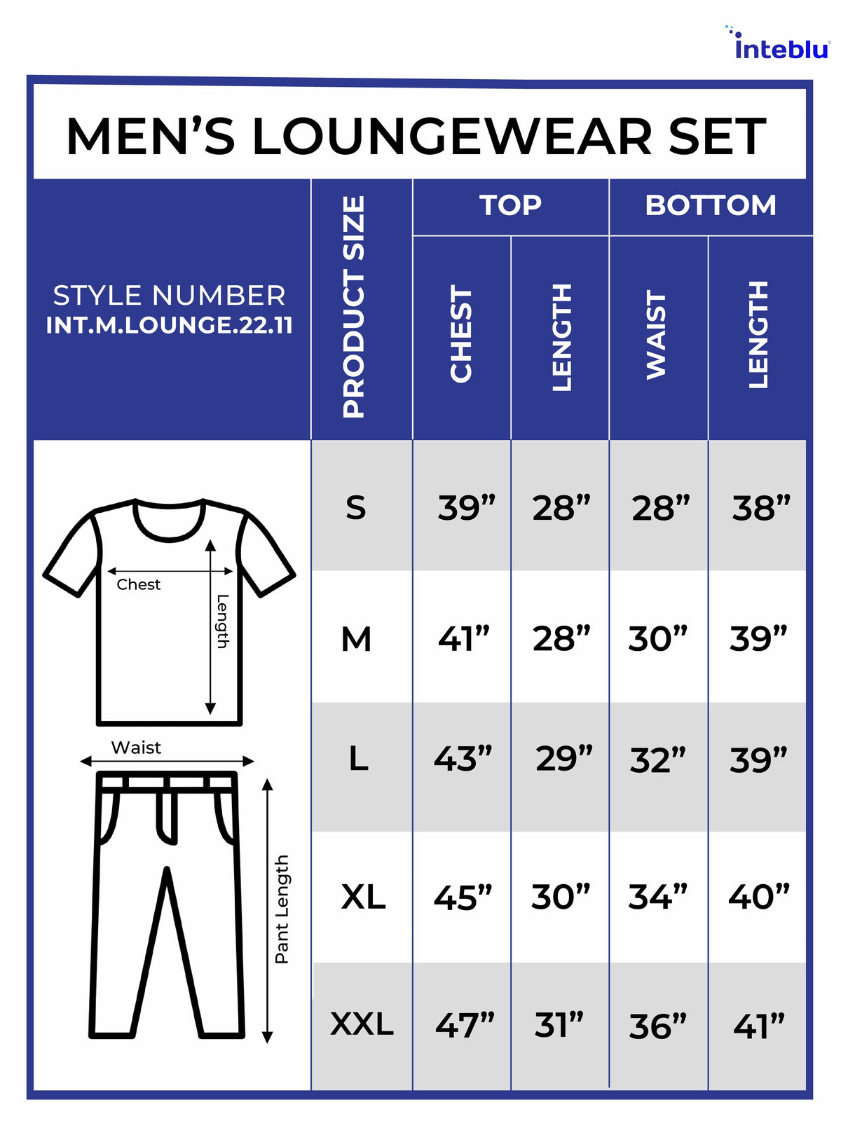 Men's T-Shirt & Trouser Lounge Set Grey