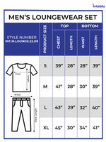 Men's T-Shirt & Trouser Lounge Set Blue